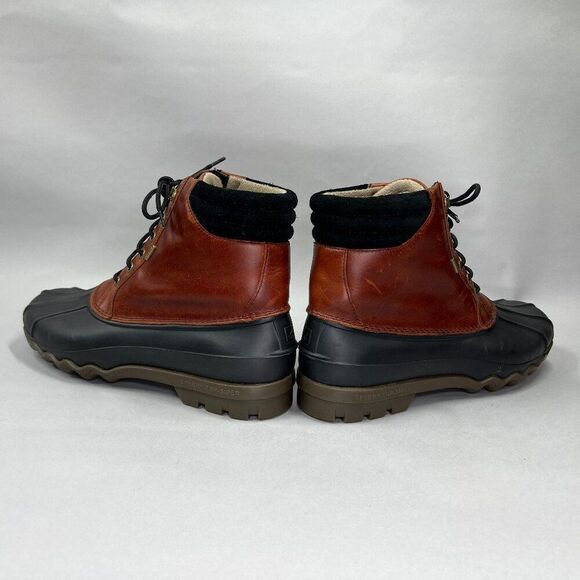 Sperry Men's Size 10 Avenue Brown Leather Waterproof Duck Boots‎ - Picture 7 of 11
